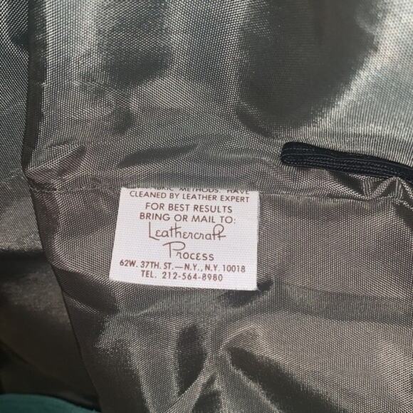 Vintage Vakko Suede Leather Wrap Midi Skirt Green Size 8 - Picture 9 of 9